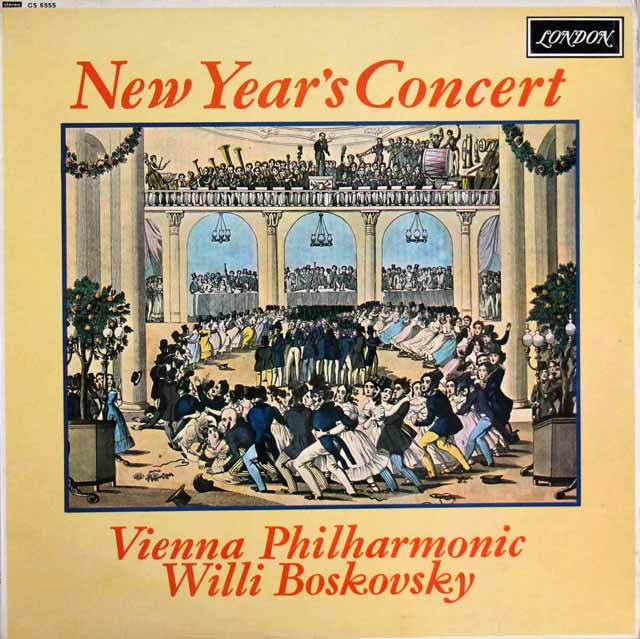 ボスコフスキーのニューイヤーコンサート　J.シュトラウス/「騎士パズマン」よりチャールダーシュほか　英LONDON　3688　LP レコード