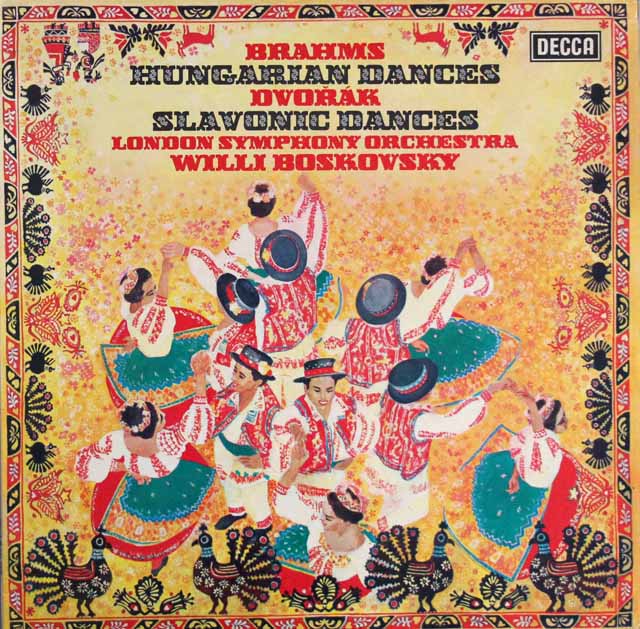 【オリジナル盤】　ボスコフスキーのブラームス、ドヴォルザーク/舞曲集　英DECCA　3688　LP レコード
