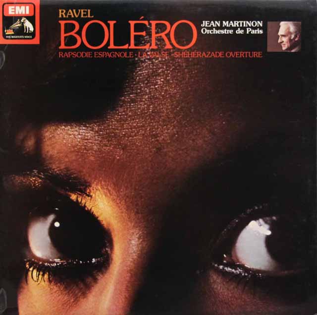 【オリジナル盤】　マルティノンのラヴェル/ボレロ、ラ・ヴァルスほか　英EMI　3329　LP レコード