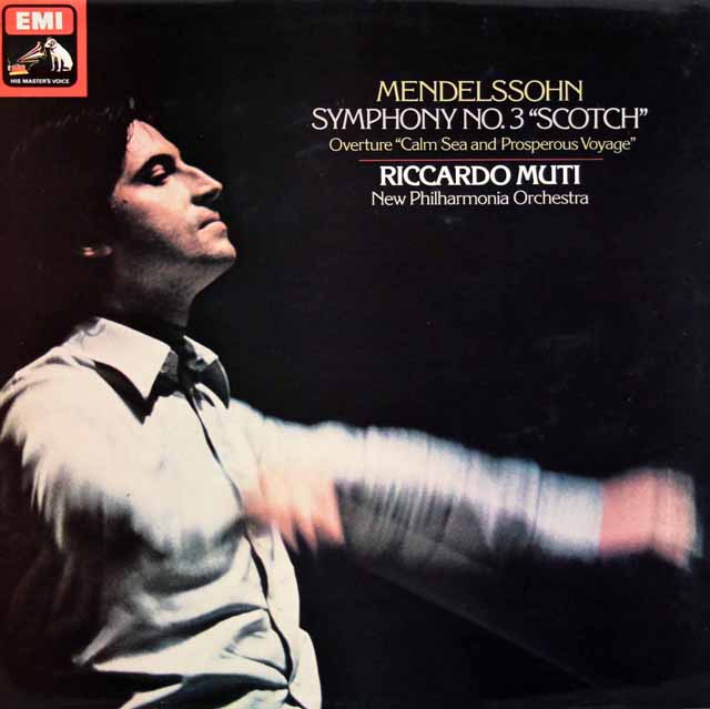 【オリジナル盤】　ムーティのメンデルスゾーン/交響曲第3番「スコットランド」 　英EMI　3329　LP レコード