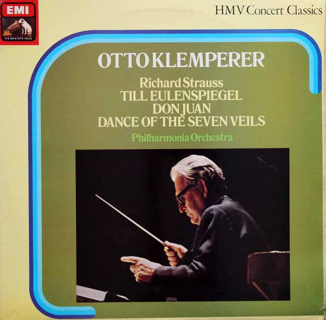 クレンペラーのR.シュトラウス/「ドン・ファン」ほか　英EMI　3688　LP レコード