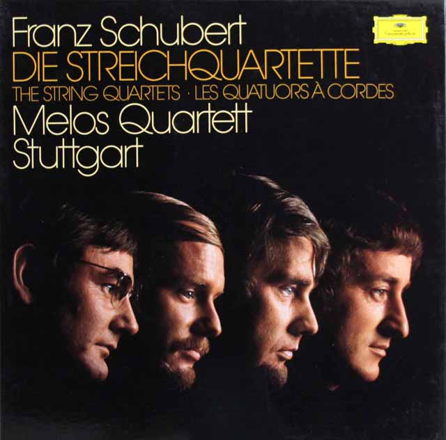 メロス四重奏団のシューベルト/弦楽四重奏曲全集　独DGG　3688　LP レコード