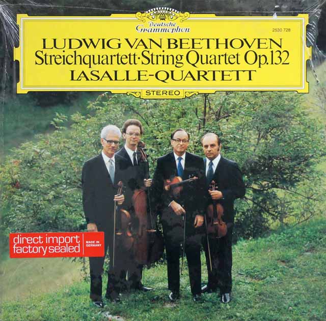 ラサール四重奏団のベートーヴェン/弦楽四重奏曲第15番　独DGG　3330　LP レコード