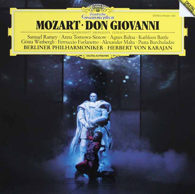 カラヤンのモーツァルト/「ドン・ジョヴァンニ」抜粋　独DGG　3330　LP レコード