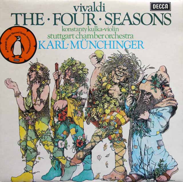 【オリジナル盤】　ミュンヒンガーのヴィヴァルディ/「四季」　英DECCA　3330　LP レコード