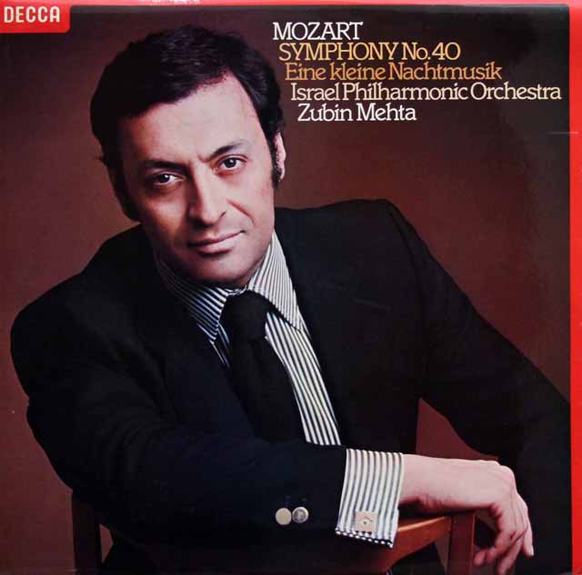 【オリジナル盤】　メータのモーツァルト/交響曲第40番、アイネ・クライネ・ナハトムジーク　英DECCA　3688　LP レコード