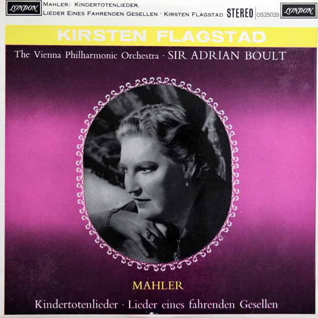 フラグスタート、ボールトのマーラー/亡き子をしのぶ歌ほか　英LONDON　3330　LP レコード
