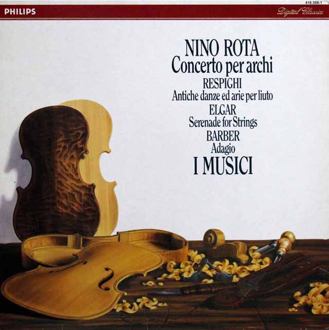 イ・ムジチ合奏団のレスピーギ/リュートのための古風な舞曲とアリア第3組曲ほか　蘭PHILIPS　3688　LP レコード