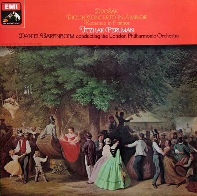 【オリジナル盤】　パールマン、バレンボイムのドヴォルザーク/ヴァイオリン協奏曲ほか　英EMI　3330　LP レコード