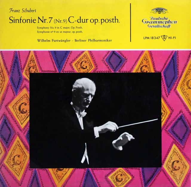 フルトヴェングラーのシューベルト/交響曲第9番「ザ・グレイト」  　独DGG　3331　LP レコード