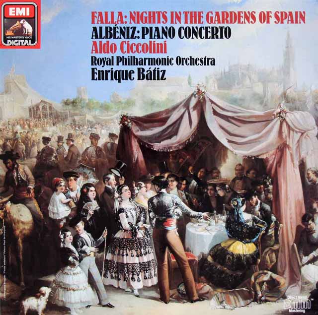 チッコリーニ、バティスのファリャ/「スペインの庭の夜」ほか　独EMI　3688　LP レコード