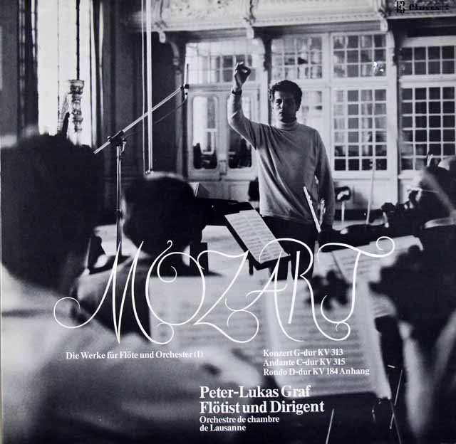 グラーフのモーツァルト/フルート協奏曲第1番ほか　スイスclaves　3331　LP レコード