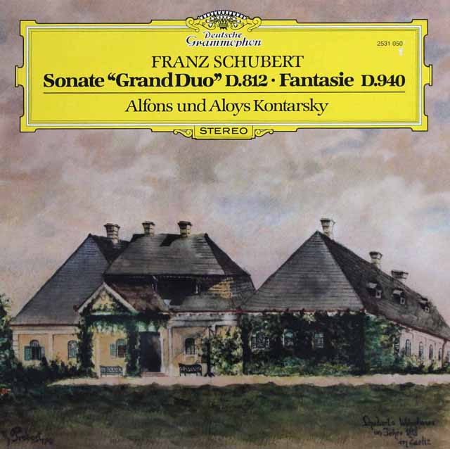 コンタルスキー兄弟のシューベルト/「幻想曲」ほか　独DGG　3799　LP レコード