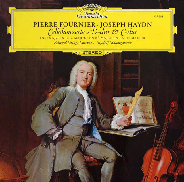 フルニエ、バウムガルトナーのハイドン/チェロ協奏曲第1、2番　独DGG　3799　LP レコード