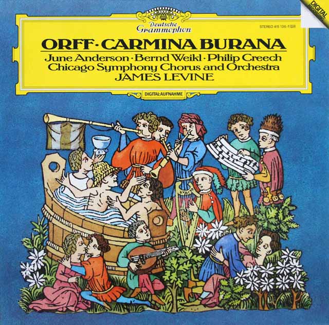 レヴァインのオルフ/カルミナ・ブラーナ　独DGG　3799　LP レコード