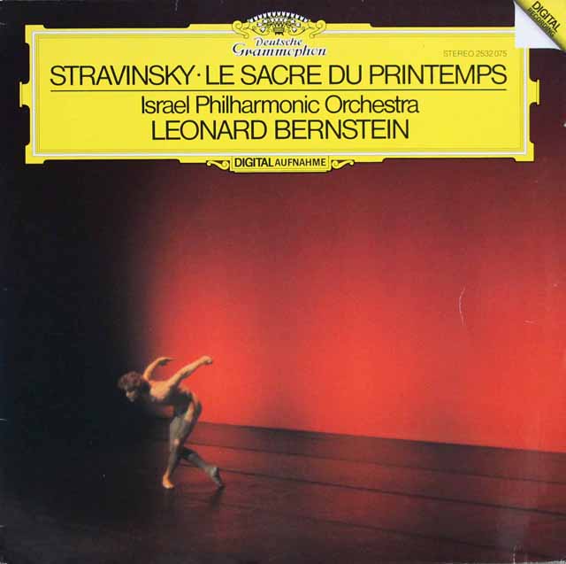バーンスタインのストラヴィンスキー/「春の祭典」　独DGG　3332　LP レコード