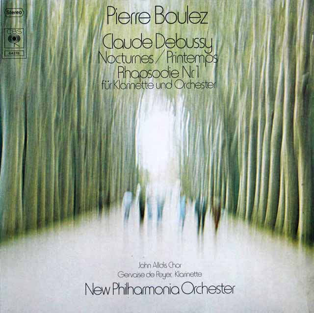 ブーレーズのドビュッシー/「夜想曲」ほか　独CBS　3799　LP レコード