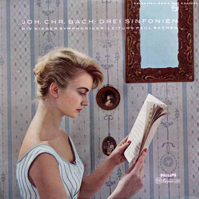 レオンハルト、ザッハーのJ.C.バッバ/チェンバロ協奏曲ほか　蘭PHILIPS　3332　LP レコード