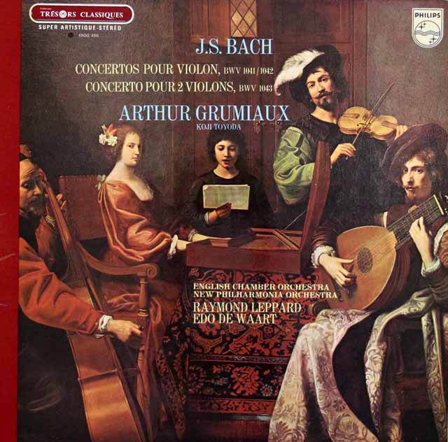 グリュミオーのバッバ/ヴァイオリン協奏曲集　仏PHILIPS　3332　LP レコード