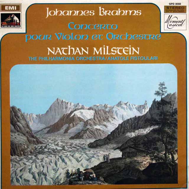 ミルシュタインのブラームス/ヴァイオリン協奏曲　仏EMI（VSM）　3799　LP レコード