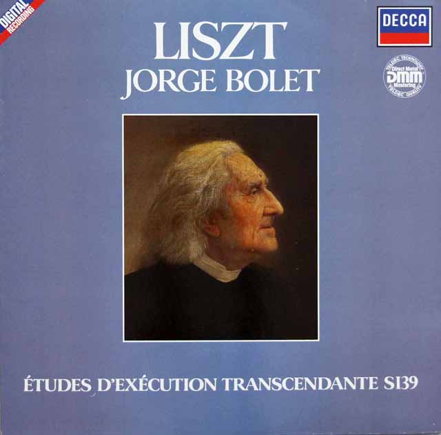ボレットのリスト/ピアノ作品集　第7巻　超絶技巧練習曲　独DECCA　3332　LP レコード