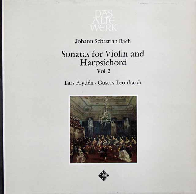 LPレコード フリュデーン、レオンハルトのバッハ/ヴァイオリンとチェンバロのためのソナタ集 独TELEFUNKEN 2819