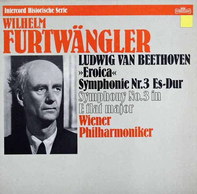 フルトヴェングラーのベートーヴェン/交響曲第3番「英雄」　独Intercord　3332　LP レコード