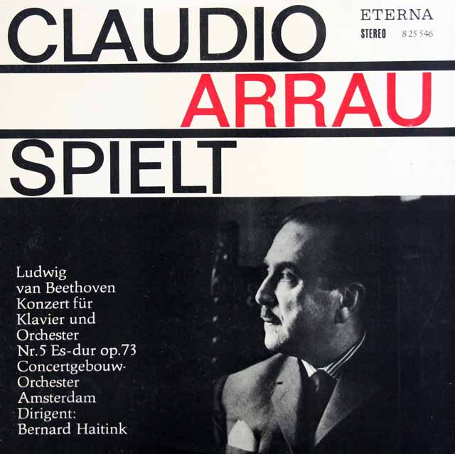 【独最初期盤】　アラウ、ハイティンクのベートーヴェン/ピアノ協奏曲第5番「皇帝」　東独ETERNA　3332　LP レコード