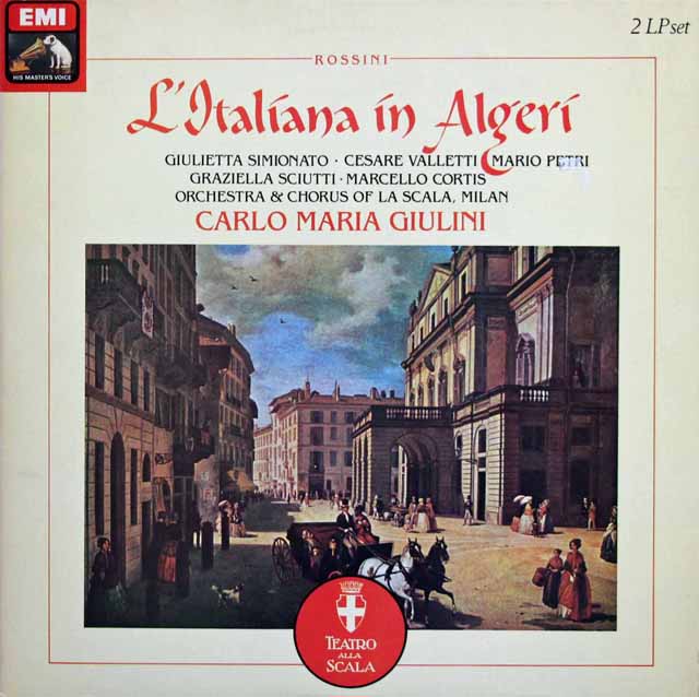 ジュリーニのロッシーニ/「アルジェのイタリア女」全曲　英EMI　3799　LP レコード
