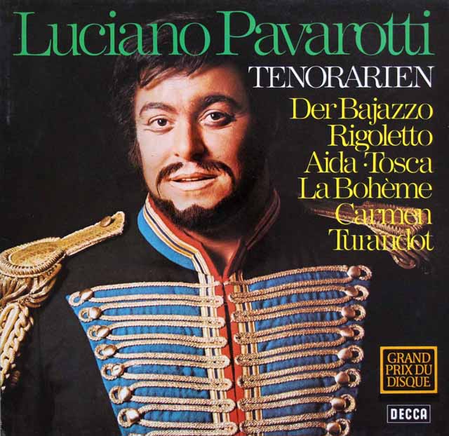 パヴァロッティの「誰も寝てはならぬ」ほか オペラ・テノール・アリア集　独DECCA　3333　LP レコード