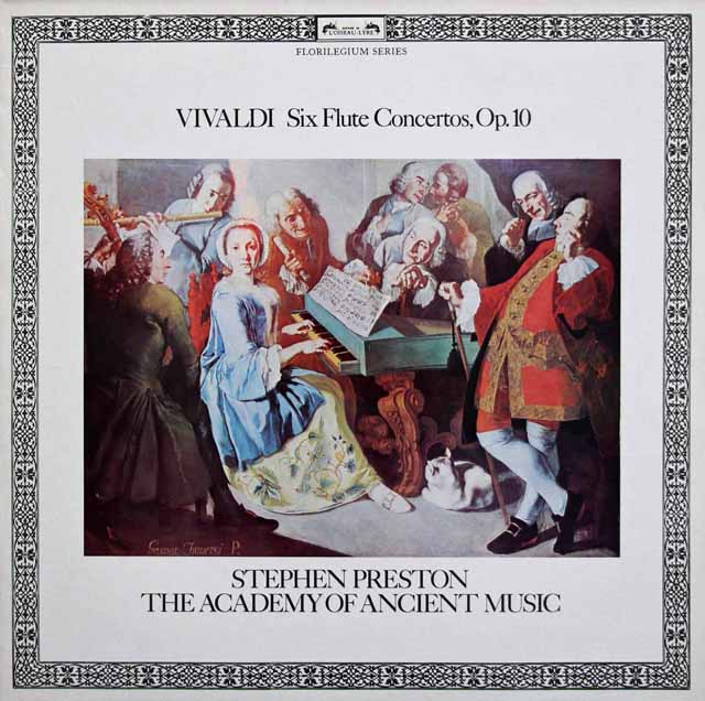 スティーブン・プレストン&ホグウッドらのヴィヴァルディ/「海の嵐」ほかフルート協奏曲集　蘭L'OISEAU-LYRE　3333　LP レコード