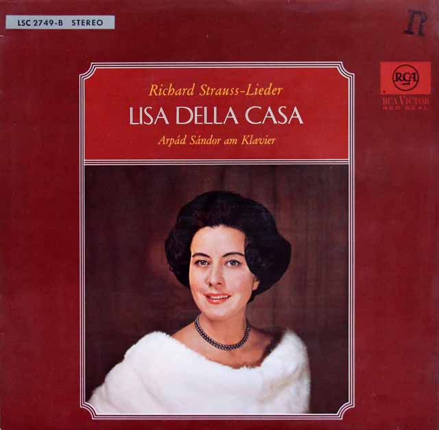 デラ・カーザのR.シュトラウス/歌曲集　 独RCA　3333　LP レコード