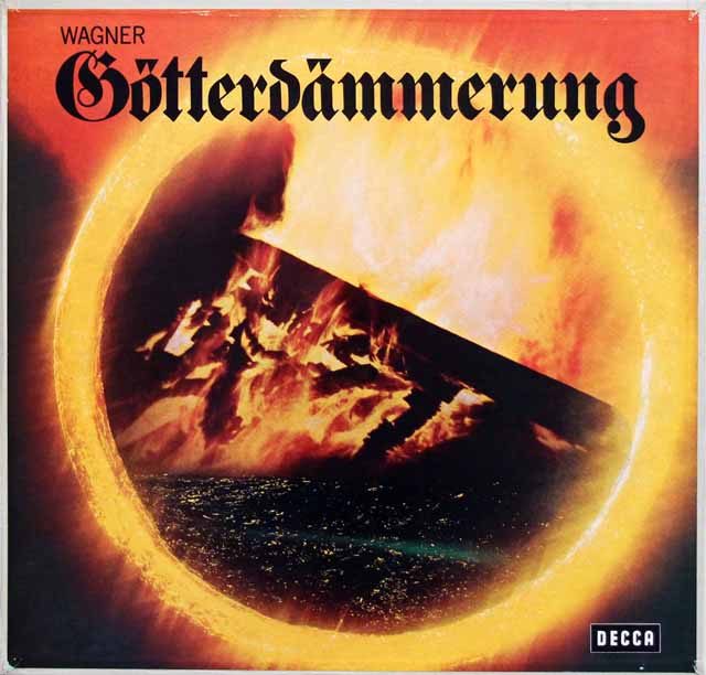 ショルティのワーグナー/「神々の黄昏」全曲　独DECCA　3333　LP レコード