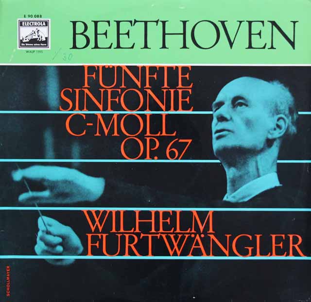フルトヴェングラーのベートーヴェン/交響曲第5番「運命」　独ELECTROLA　3798　LP レコード