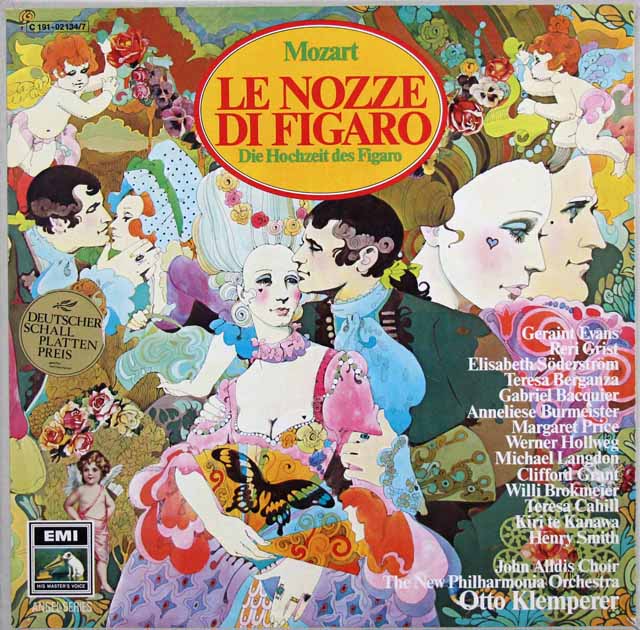 クレンペラーのモーツァルト/「フィガロの結婚」全曲　独EMI　3798　LP レコード