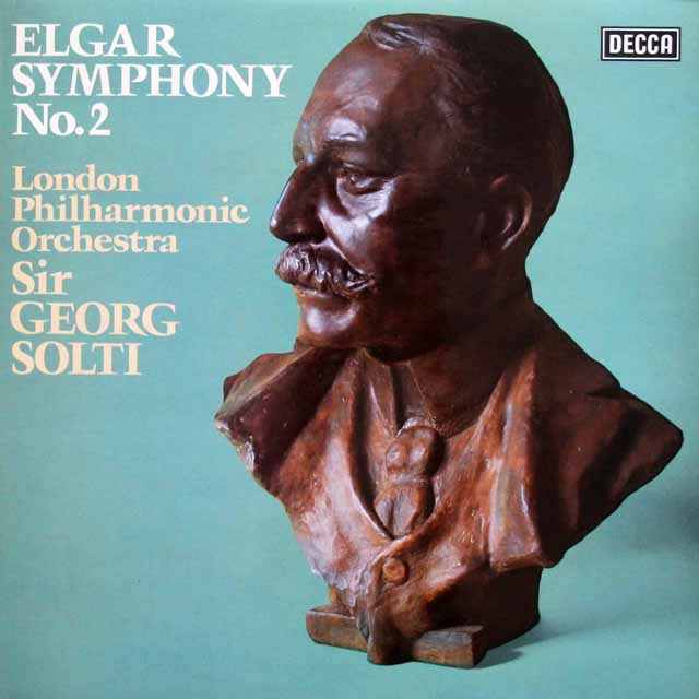 【オリジナル盤】　ショルティのエルガー/交響曲第2番　英DECCA　3334　LP レコード