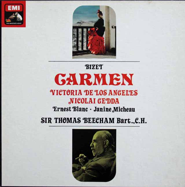 ロス・アンヘレス、ビーチャムのビゼー/「カルメン」全曲　英EMI　3334　LP レコード