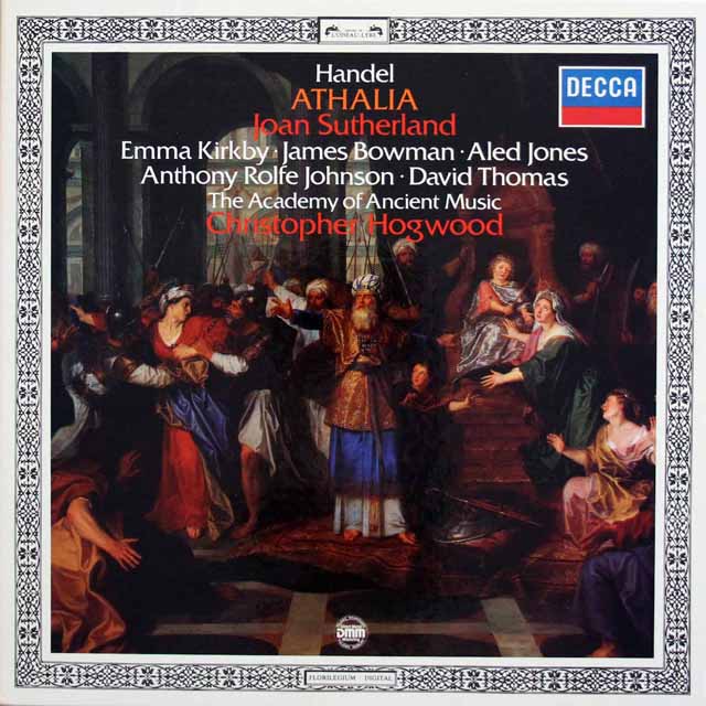 ホグウッドのヘンデル/オラトリオ「アタリア」　独DECCA　3798　LP レコード