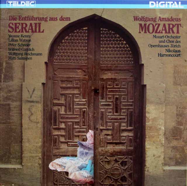 アーノンクールのモーツァルト/歌劇「後宮からの誘拐」全曲　独TELDEC　3334　LP レコード