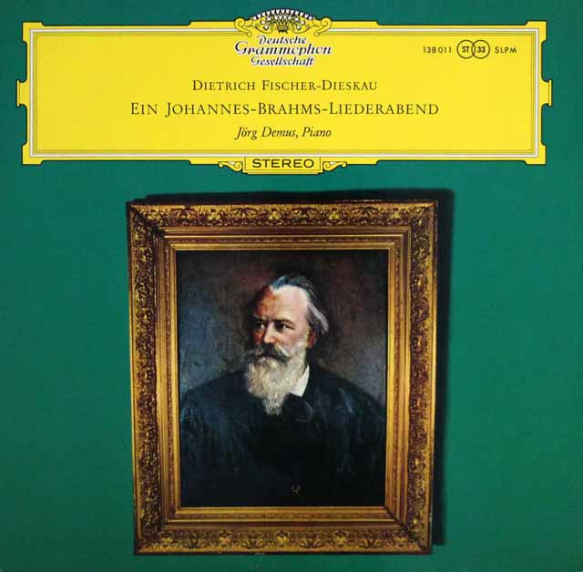 【独最初期盤】　F=ディースカウのブラームス/歌曲集　独DGG　3798　LP レコード