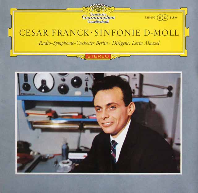 【赤ステレオ、独最初期盤】　マゼールのフランク/交響曲ニ短調　独DGG　3798　LP レコード