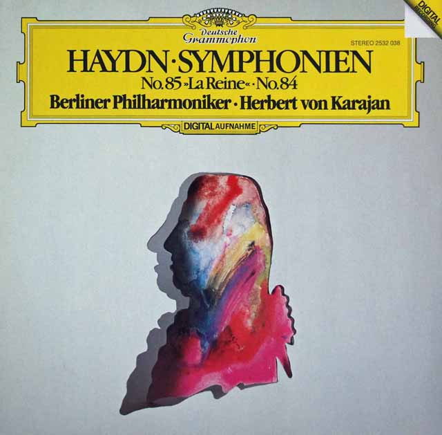 カラヤンのハイドン/交響曲第85番「王妃」、第84番　独DGG　3798　LP レコード