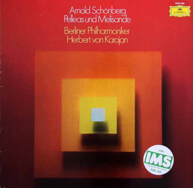 カラヤンのシェーンベルク/交響詩「ペレアスとメリザンド」　独DGG　3798　LP レコード
