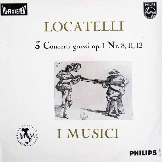 【オリジナル盤】　イ・ムジチのロカテッリ/合奏協奏曲作品1（全3曲）　蘭PHILIPS　3335　LP レコード