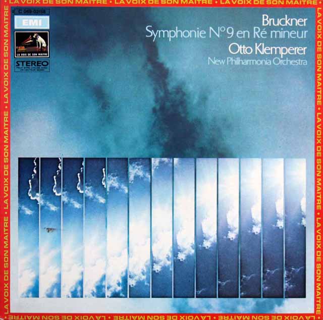 クレンペラーのブルックナー/交響曲第9番 　仏EMI　3335　LP レコード