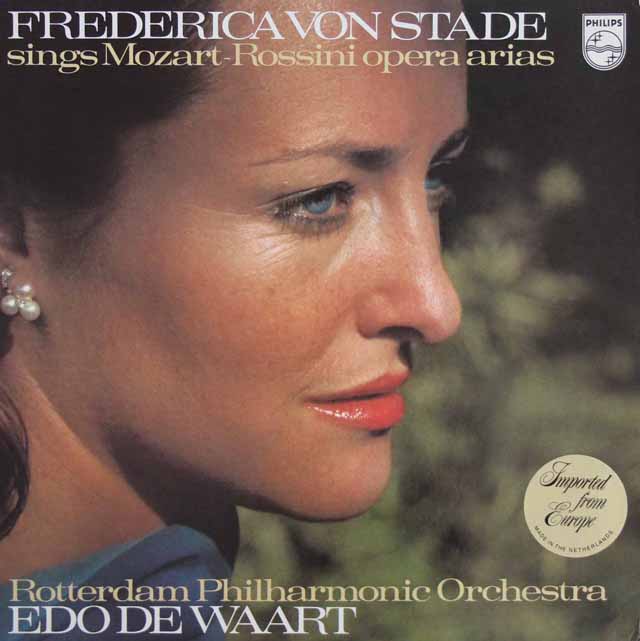 シュターデのモーツァルト、ロッシーニのアリア集　蘭PHILIPS　3798　LP レコード