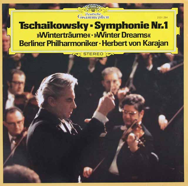 カラヤンのチャイコフスキー/交響曲第1番「冬の日の幻想」　独DGG　3336　LP レコード