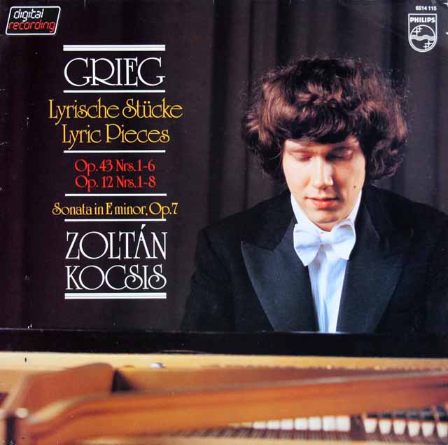 コチシュのグリーグ/抒情小曲集、ピアノ・ソナタ　蘭PHILIPS　3797　LP レコード
