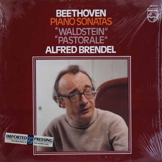ブレンデルのベートーヴェン/ピアノソナタ 「ワルトシュタイン」&「田園」　蘭PHILIPS　3337　LP レコード