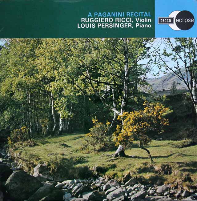 リッチのパガニーニ・リサイタル　英DECCA　3797　LP レコード